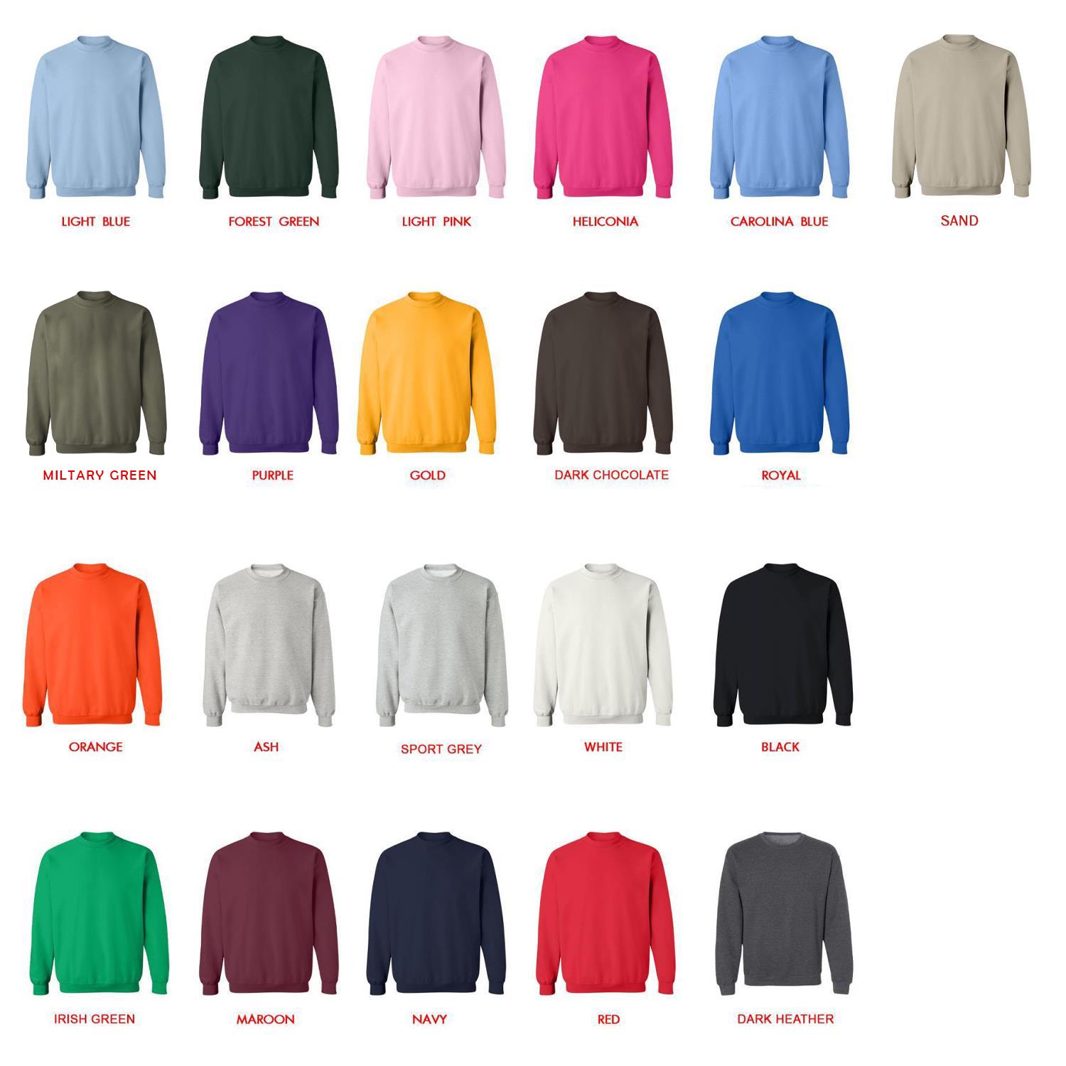 sweatshirt color chart - IVE Store