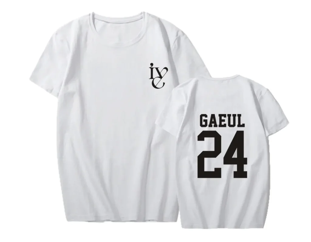 IVE T Shirt Kpop Women Men Summer Short Sleeve Tee Tops Yujin Gaeul Wonyoung LIZ Rei 11 - IVE Store