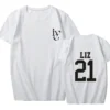 IVE T Shirt Kpop Women Men Summer Short Sleeve Tee Tops Yujin Gaeul Wonyoung LIZ Rei 9 - IVE Store