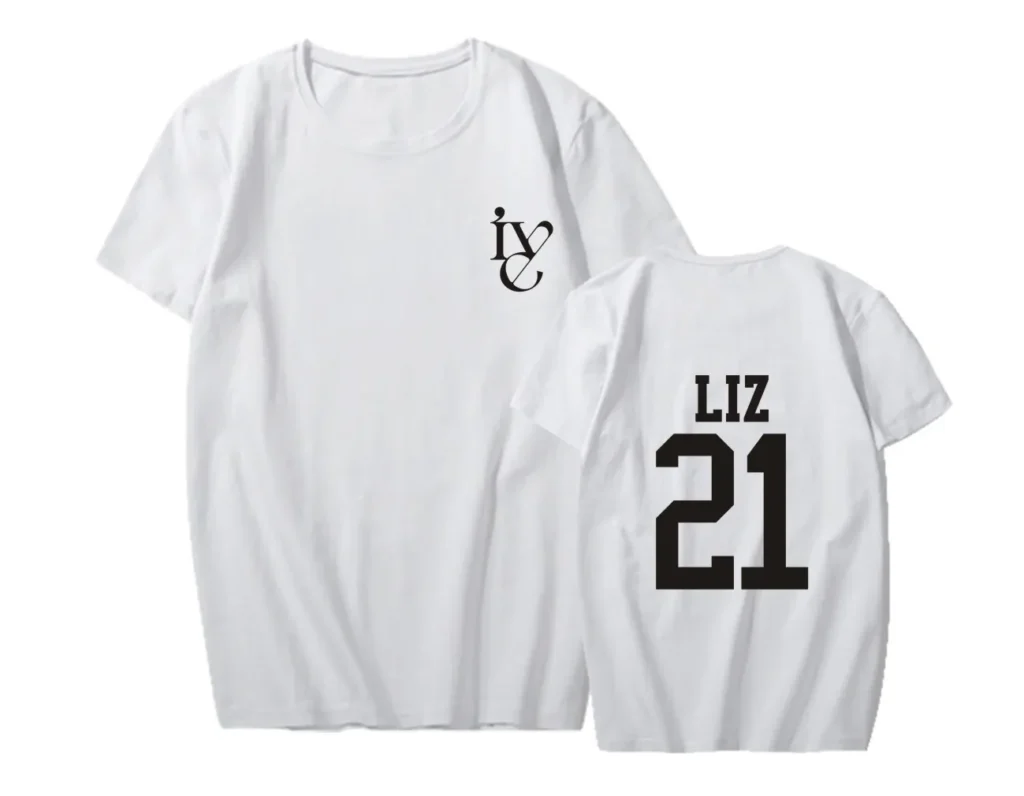 IVE T Shirt Kpop Women Men Summer Short Sleeve Tee Tops Yujin Gaeul Wonyoung LIZ Rei 9 - IVE Store