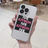 KPOP IVE Phone Case For iPhone 11 12 Mini 13 14 15 Pro XS Max X 3 - IVE Store