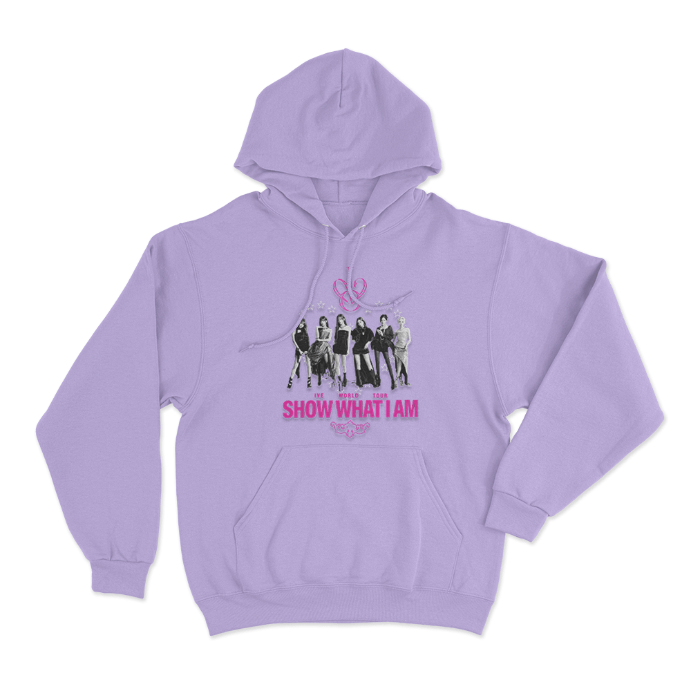 IVE Icon Heart Tour Unisex Hoodie Purple IVE Icon Heart Tour Unisex Hoodie Purple