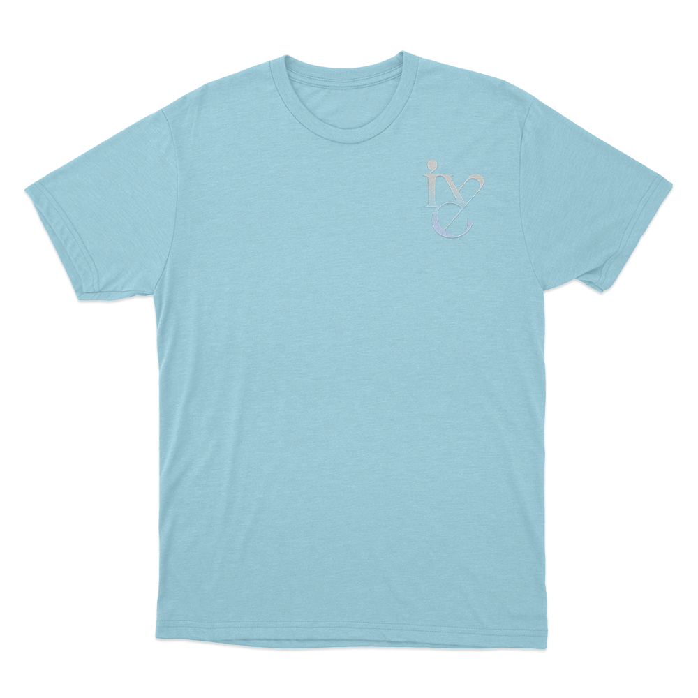 IVE Logo Unisex T Shirt Sky Blue IVE Logo Unisex T Shirt Sky Blue