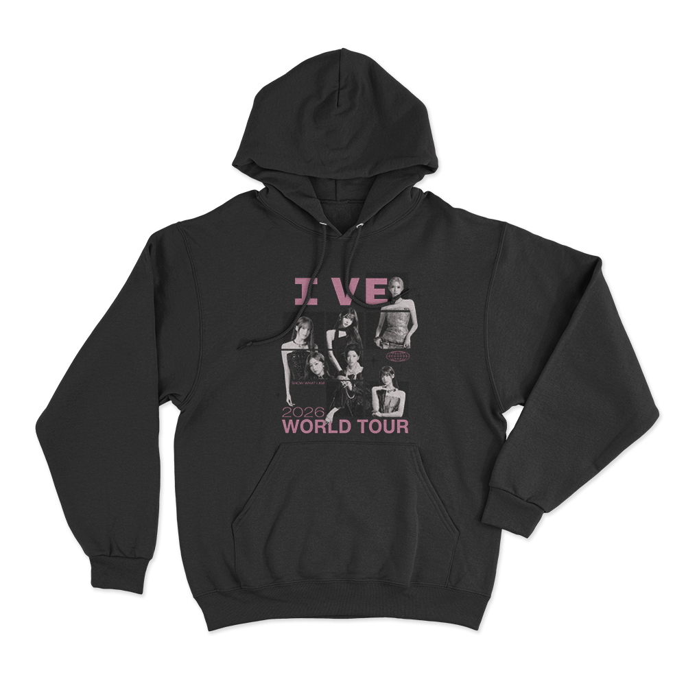 IVE Photo Collage Tour Unisex Hoodie Black IVE Photo Collage Tour Unisex Hoodie Black