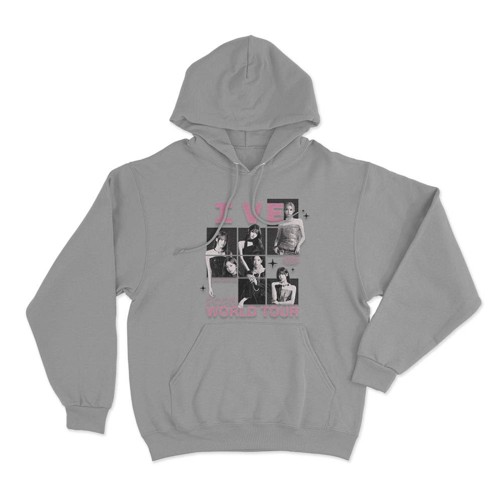IVE Photo Collage Tour Unisex Hoodie Grey IVE Photo Collage Tour Unisex Hoodie Grey