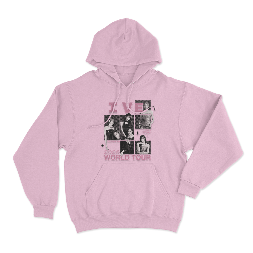IVE Photo Collage Tour Unisex Hoodie Pink IVE Photo Collage Tour Unisex Hoodie Pink
