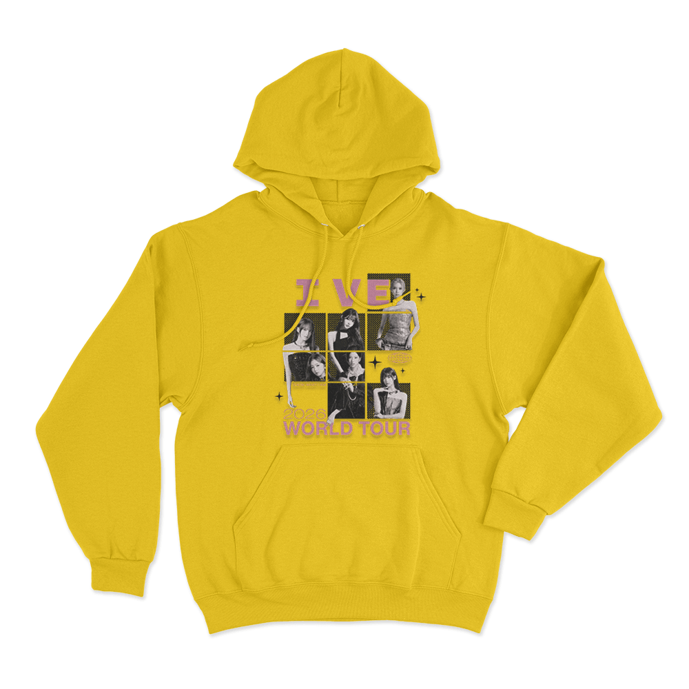 IVE Photo Collage Tour Unisex Hoodie Yellow IVE Photo Collage Tour Unisex Hoodie Yellow