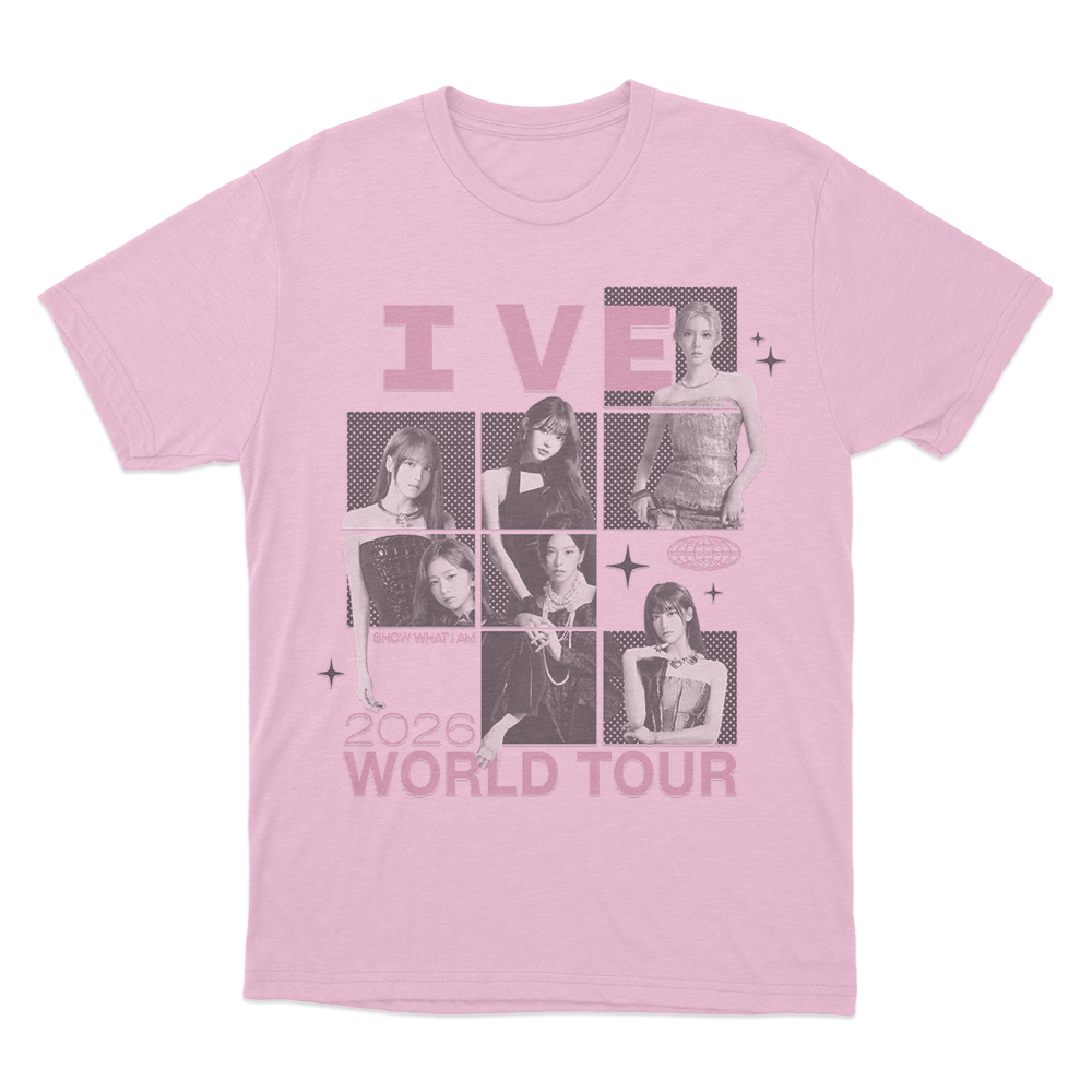 IVE Photo Collage Tour Unisex T Shirt Pink IVE Photo Collage Tour Unisex T Shirt Pink