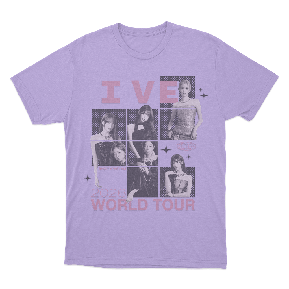 IVE Photo Collage Tour Unisex T Shirt Purple IVE Photo Collage Tour Unisex T Shirt Purple