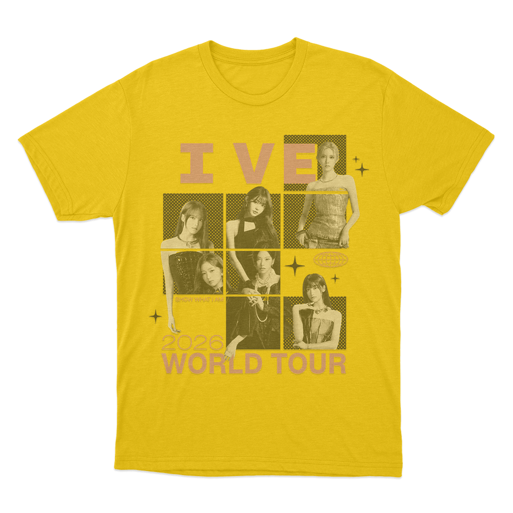 IVE Photo Collage Tour Unisex T Shirt Yellow IVE Photo Collage Tour Unisex T Shirt Yellow