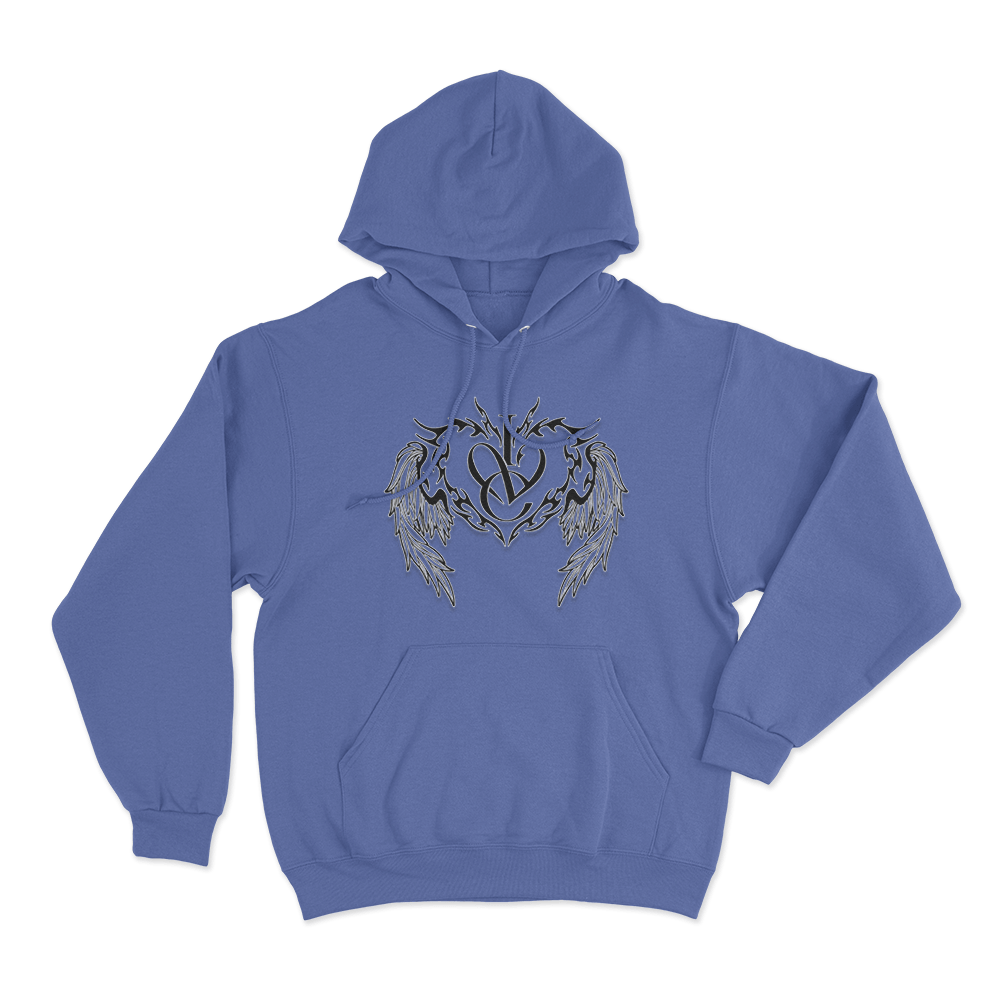 IVE Tribal Heart CrestUnisex Hoodie Blue IVE Tribal Heart CrestUnisex Hoodie Blue