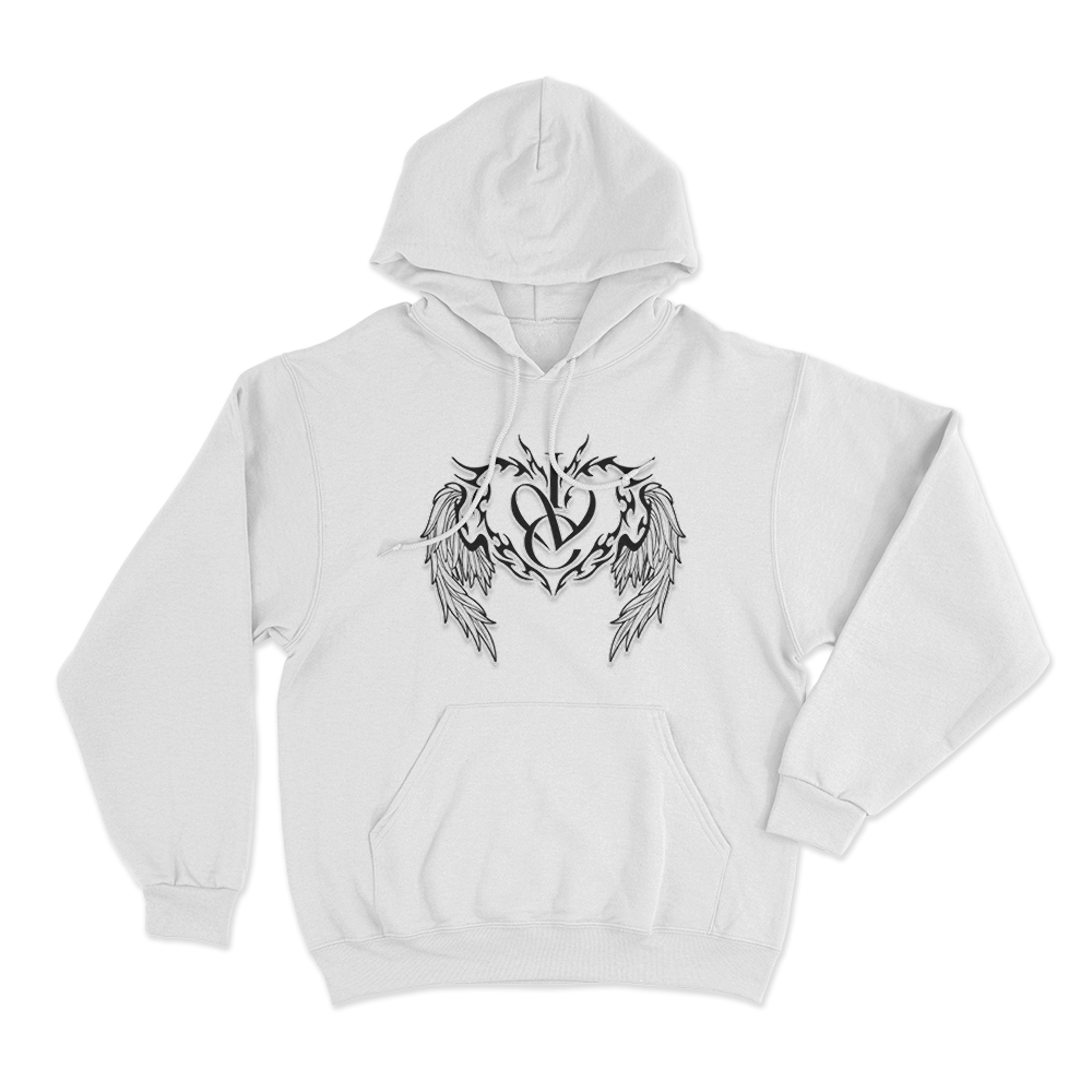 IVE Tribal Heart CrestUnisex Hoodie White IVE Tribal Heart CrestUnisex Hoodie White