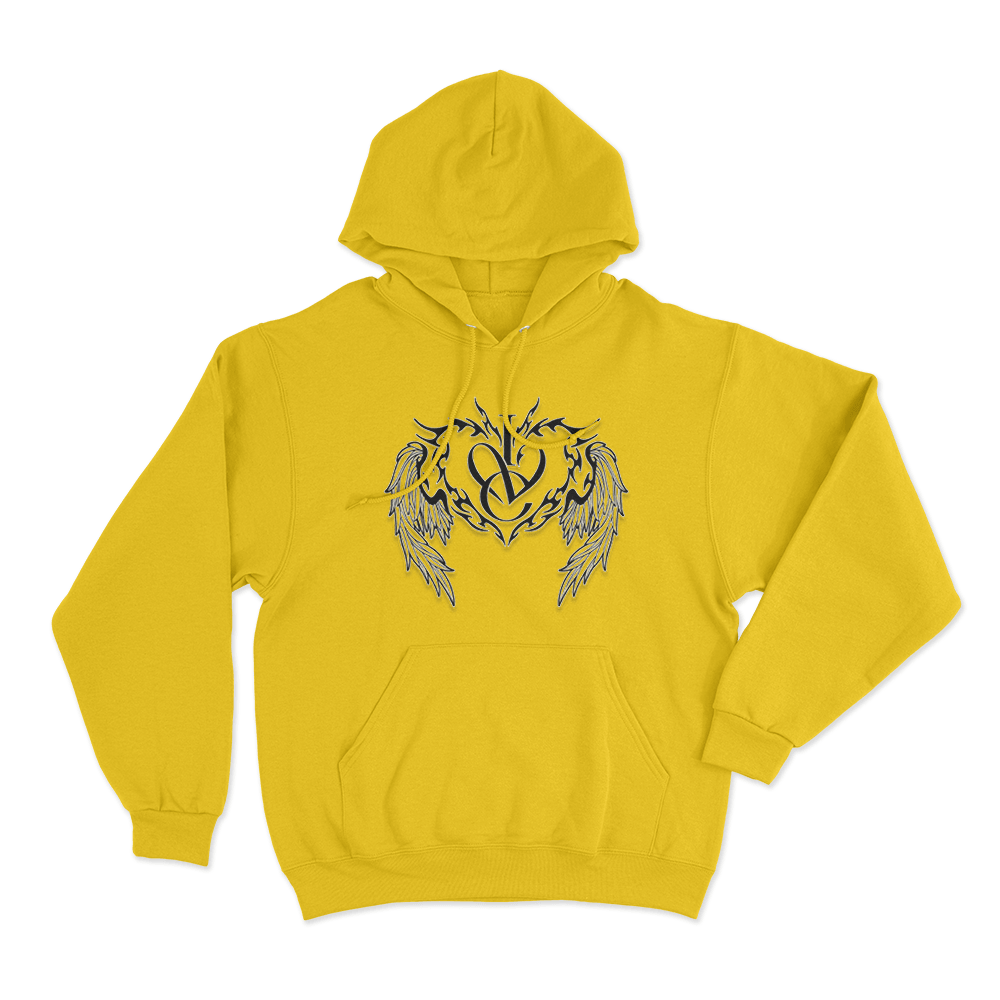 IVE Tribal Heart CrestUnisex Hoodie Yellow IVE Tribal Heart CrestUnisex Hoodie Yellow