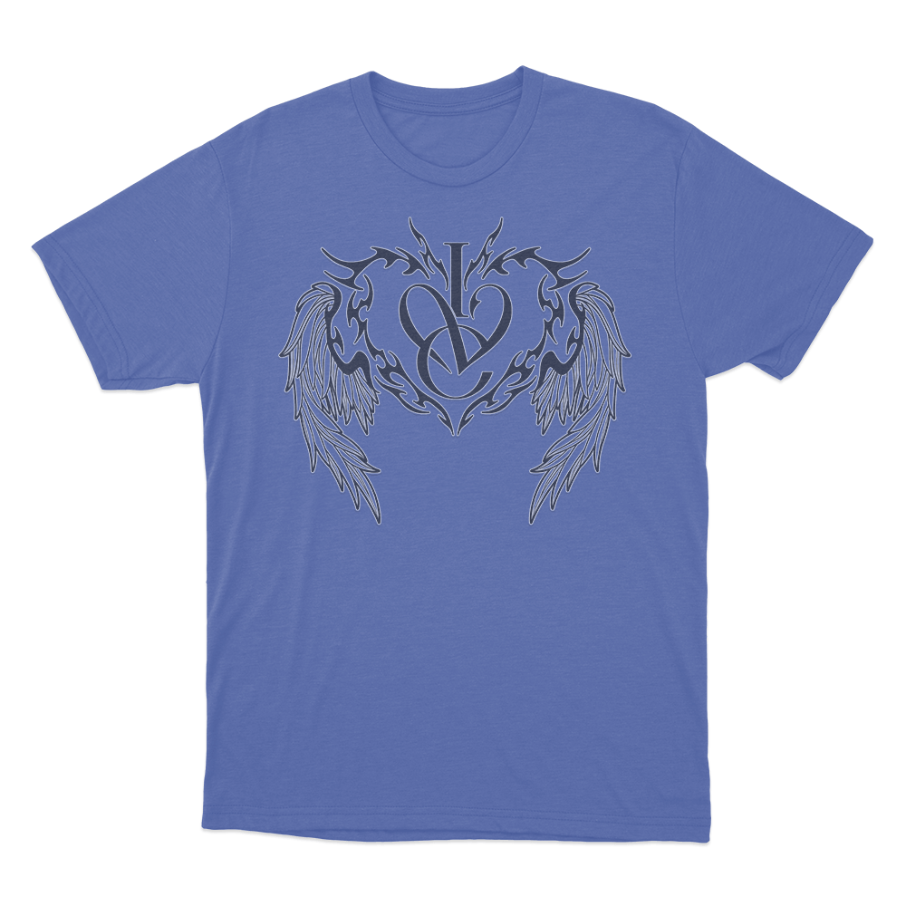 IVE Tribal Heart CrestUnisex T Shirt Blue IVE Tribal Heart CrestUnisex T Shirt Blue