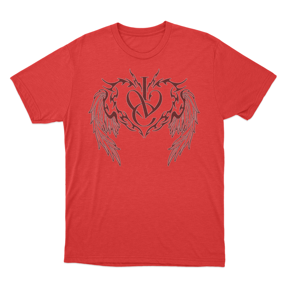 IVE Tribal Heart CrestUnisex T Shirt Red IVE Tribal Heart CrestUnisex T Shirt Red