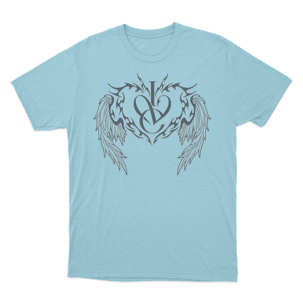IVE Tribal Heart CrestUnisex T Shirt Sky Blue IVE Tribal Heart CrestUnisex T Shirt Sky Blue